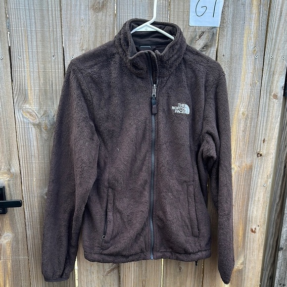 The North Face Tops - The North Face Brown Fleece Jacket sz medium